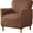 Dark Brown, variant on Eurhowing 1-Piece Stretch Armchair Slipcover, Velvet Anti-Slip Chair Covers with Arms, Soft Accent Chair Cover for Living Room, Office, Banquet, Camel