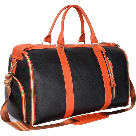 TBVBVYU Convertible Carry On Garment Bag with Detachable Shoulder Strap & Shoe Pouch - Charcoal Travel