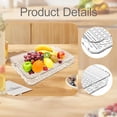thumbnail image 6 of FENGGHAO Rectangle Decorative Draining Tray Kitchen Drain Board Home Countertop Drying Rack Multifunctional Storage Tray, 6 of 7