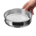 thumbnail image 4 of Lishi 304 Stainless Steel Lab Sieve Kit - 2-500m Round Aperture Sifters Shakers for Flour Filtering, 4 of 5