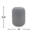 thumbnail image 3 of Decorative Handmade Cylinder Vase in Grey, 5.5, 3 of 4