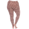 thumbnail image 3 of White Mark Leggings Léopard Super Doux pour Femmes, 3 of 5