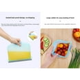thumbnail image 5 of 4 Pcs Food Grade Silicone Preservation Bag, Healthy And Odorless, Recyclable And Reusable, Microwaveable, Heatable, Freezable, Freezer, Transparent, 5 of 14