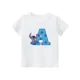 thumbnail image 4 of Nueva camiseta de algodón con letras ABCD de Stitch para niños, camisetas con combinación de nombres para niñas y niños, camisetas de dibujos animados Kawaii, ropa informal para niños, 4 of 5