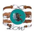thumbnail image 1 of Proud Aggressive Sea Horses Bracelet Chain Rope Ornament Wristband, 1 of 3