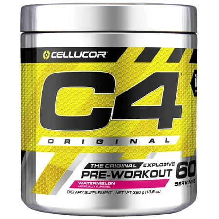 Cellucor C4 Original Pre Workout Powder, Sugar Free Preworkout Energy Supplement for Men & Women, 150mg Caffeine + Beta Alanine + Creatine, Watermelon, 60 (Best Way To Take Beta Alanine)