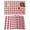 Red, variant on Red White Plaid Placemats Set of 6 Buffalo Check Geometric Place Mats Table Mats Kitchen Dining Home Outdoor Party Table Decoration