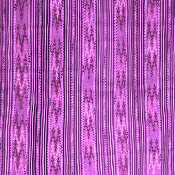 Ahgly Company Indoor Square Southwestern Purple Country Area Rugs, 8' Square