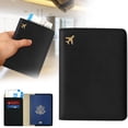thumbnail image 2 of Pu Leather Passport Holder, Rfid Blocking Travel Organizer, Pu Leather Passport Holder, Rfid Blocking Travel Document Organizer with Card Slots & Photo Pocket for Secure Trips, by Goohae, 2 of 9
