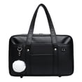 thumbnail image 4 of Bolso de piel sintética Baoblaze estilo japonés negro para mujer, 4 of 7