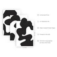 thumbnail image 2 of HAUS AND HUES Black and White Abstract Wall Art - Set of 3 Black and White Wall Art Modern Wall Decor, Contemporary Wall Art Modern Art Wall Decor, Black and White Artwork for Walls (Unframed 24x36), 2 of 6