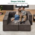 thumbnail image 4 of BEHOST 102.5" L Shaped Modular Sectional Sofa with Extra Deep Seats, Cloud Couch for Small Living Room,Teddy Brown, 4 of 10