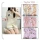 thumbnail image 2 of Pijamas Kawaii Sanrio Hello Kitty Anime Kuromi Pachacco moda Ins pantalones cortos simples de manga corta conjunto de ropa para el hogar Y2K Sweet Girls, 2 of 4