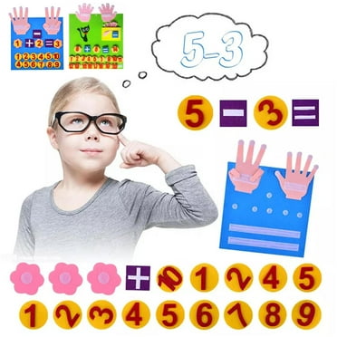 SSKFHGI Kids Toy Felt Finger Numbers Math Children Counting Learning Toddler