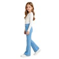 thumbnail image 4 of XEGLSBU Girls Pants Stylish and Comfortable Girls' Casual Pants with Stretchy Waistband for Everyday and School z260731-Sky Blue-a Size 9-10 Years, 4 of 4