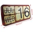 thumbnail image 3 of Archi Shabby Chic Metal Perpetual Flip Calendar Permanent Calendar Square Shape Distressed Finish Wall, 3 of 5