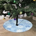 thumbnail image 2 of FMSHPON Snowflakes in Winter Xmas Christmas Tree Skirt Stand Mat for Holiday Party Decoration Indoor Outdoor 36 inches, 2 of 3