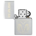 thumbnail image 2 of Zippo RAM Laser Engraved Satin Chrome Pocket Lighter, 2 of 6