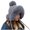 Gray, variant on Winter Accessories for Women Fluffy Hat Cute Beanie Warm Hats for Women Warm Beanie Winter Beanie Fur Hat for Women Black One Size
