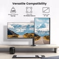 thumbnail image 4 of ACGAM Dual-Monitor Desk Mount, Fits 2 Screens Up to 32 inches, Adjustable Monitor Arm for 17”-32” Screen, Monitor Stand with C-Clamp Grommet Base, up to 19.8lbs, 4 of 15