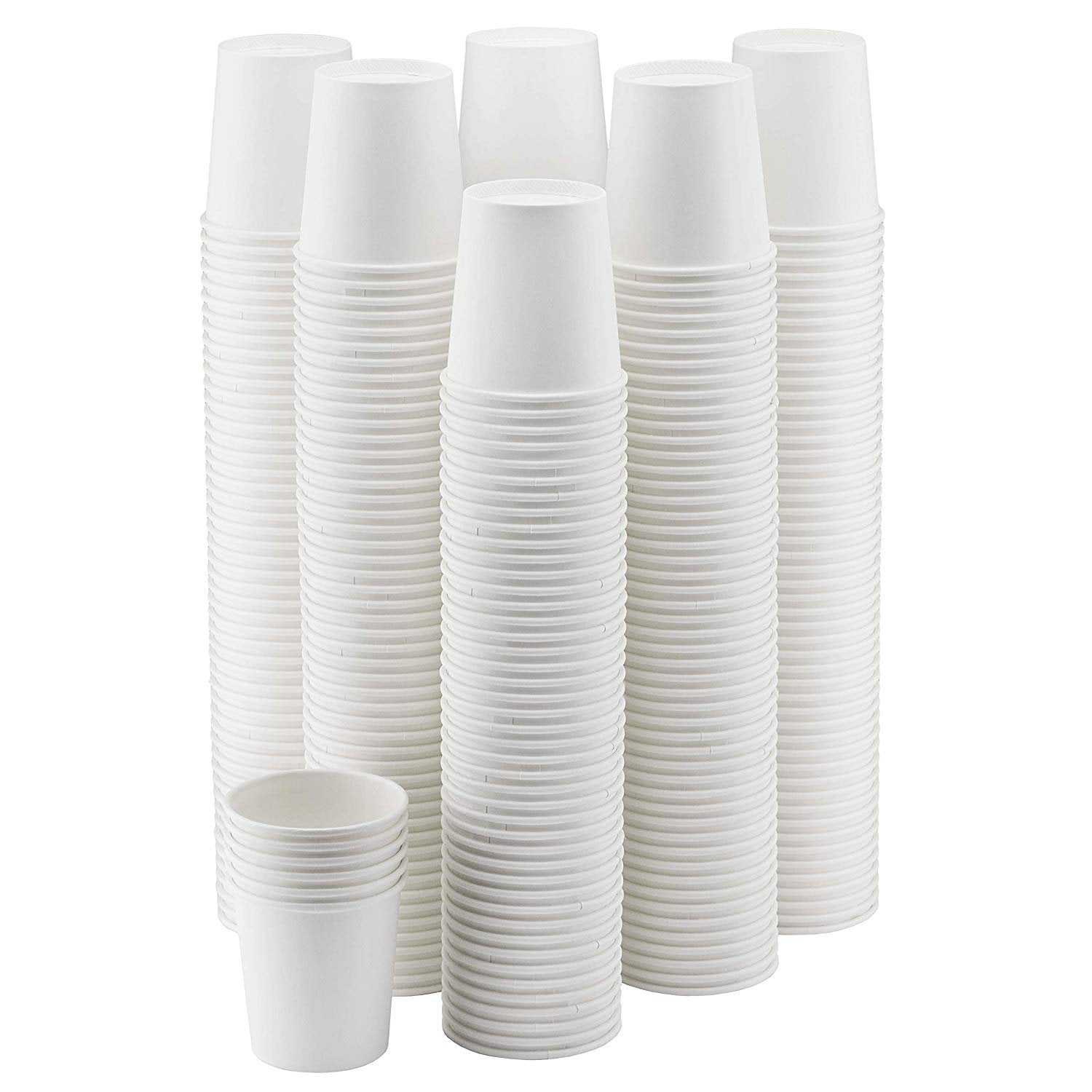 NYHI 300Pack 4 oz. White Paper Disposable Cups Hot/Cold