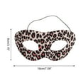 thumbnail image 2 of Unique Bargains 1 Pc Leopard Party Mask Pink Black Fabric EVA, 2 of 5