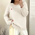 thumbnail image 1 of Ailaofu Fuzzy Soft Sweaters Oversized Solid Sweaters Crewneck Knit Casual Pullover 2026 Trendy Outfits, 1 of 7