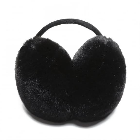 TELOLY Ear Muffs,Foldable Compact Design Ear Muffs for Winter Women,Easy Portable Storage Ear Muffs for Men,Black