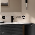 thumbnail image 4 of Cascade 36" Wall-Mounted Bathroom Vanity in Black Oak with Sink Top, 4 of 9