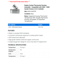 thumbnail image 2 of Engine Coolant Thermostat Housing Assembly - Compatible with 2004 - 2008 Suzuki Forenza 2.0L 4-Cylinder 2005 2006 2007, 2 of 2