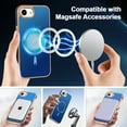 thumbnail image 5 of Dteck Magnetic for iPhone 16E (2025), Shockproof Ultra Slim Plating Electroplated PC TPU Drop-Resistant Cover Stylish Anti-Scratch Protection Shell Support Wireless Charging Cover, Blue, 5 of 7