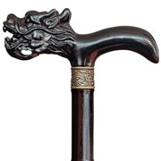 ispuoocti Wooden Cane, Hand Carved High-end Walking Cane for Men and Women, Lightweight Design Support Up to 500lbs Dragon Canes for Seniors, Suitable for Discerning Personal and Gift Use