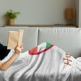 thumbnail image 3 of Hungary Soft Flannel Fleece Blanket, I Love Hungary Text with Heart Colored in National Flag Tones Grunge Illustration, Cozy Plush for Indoor and Outdoor Use, 50" x 70", Multicolour, by Ambesonne, 3 of 5