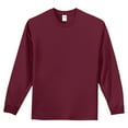 thumbnail image 5 of Mafoose Mens Long Sleeve Essential T-Shirt Cardinal Small, 5 of 6