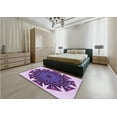 thumbnail image 5 of Ahgly Company Machine Washable Indoor Rectangle Transitional Mauve Purple Area Rugs, 3' x 5', 5 of 7