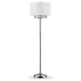 thumbnail image 2 of Chic Silver Floor Lamp with Crystal Accents and Silver Shade, 2 of 6