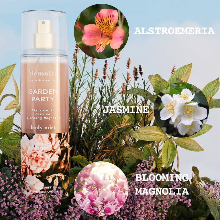 mémoire florale price down 12800->8200 Memoire Garden Party Body Mist for Women, 8 fl oz, Floral