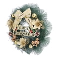 thumbnail image 2 of Guirnalda de Navidad Guirnalda de pino artificial Corona de puerta de Navidad con lazo para decoraciones navideñas, 2 of 8