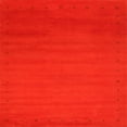 thumbnail image 1 of Ahgly Company Indoor Square Contemporary Red Abstract Area Rugs, 7' Square, 1 of 6