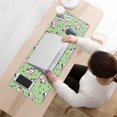 thumbnail image 3 of Long Mouse Pads for Desk,Green Cow Dot Pattern Desk Mats on Top Of Desks, Desk Mouse Pad Extra Large with 3mm Non-Slip Base and Stitched Edge for Gaming,Office,Work,Home 31.5"x11.8", 3 of 6