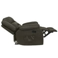 thumbnail image 2 of Lacoo Manual Wall Hugger Recliner with Massage, Brown Microfiber, 2 of 10