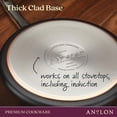thumbnail image 2 of Anolon Nouvelle Copper Luxe Hard-Anodized Nonstick Straining Saucepan, 3.5-Quart, Onyx, 2 of 7