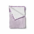 thumbnail image 2 of Mauve Soft Flannel Fleece Throw Blanket, Old Fashioned Ornate Lace Pattern with Classical Polka Dots Background Image, Cozy Plush for Indoor and Outdoor Use, 60" x 80", Lilac Lavender, by Ambesonne, 2 of 6