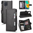 thumbnail image 1 of Magnetic Wallet Leather Case with Zipper Pocket and Card Holder for Galaxy M32 4G Hand Strap Protective Cover, 1 of 5
