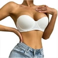thumbnail image 1 of Funicet Fashion Women Solid Color Wireless Together Breast Milk Wrap the Chest Removable Shoulder Strap Daily Bra, 1 of 5