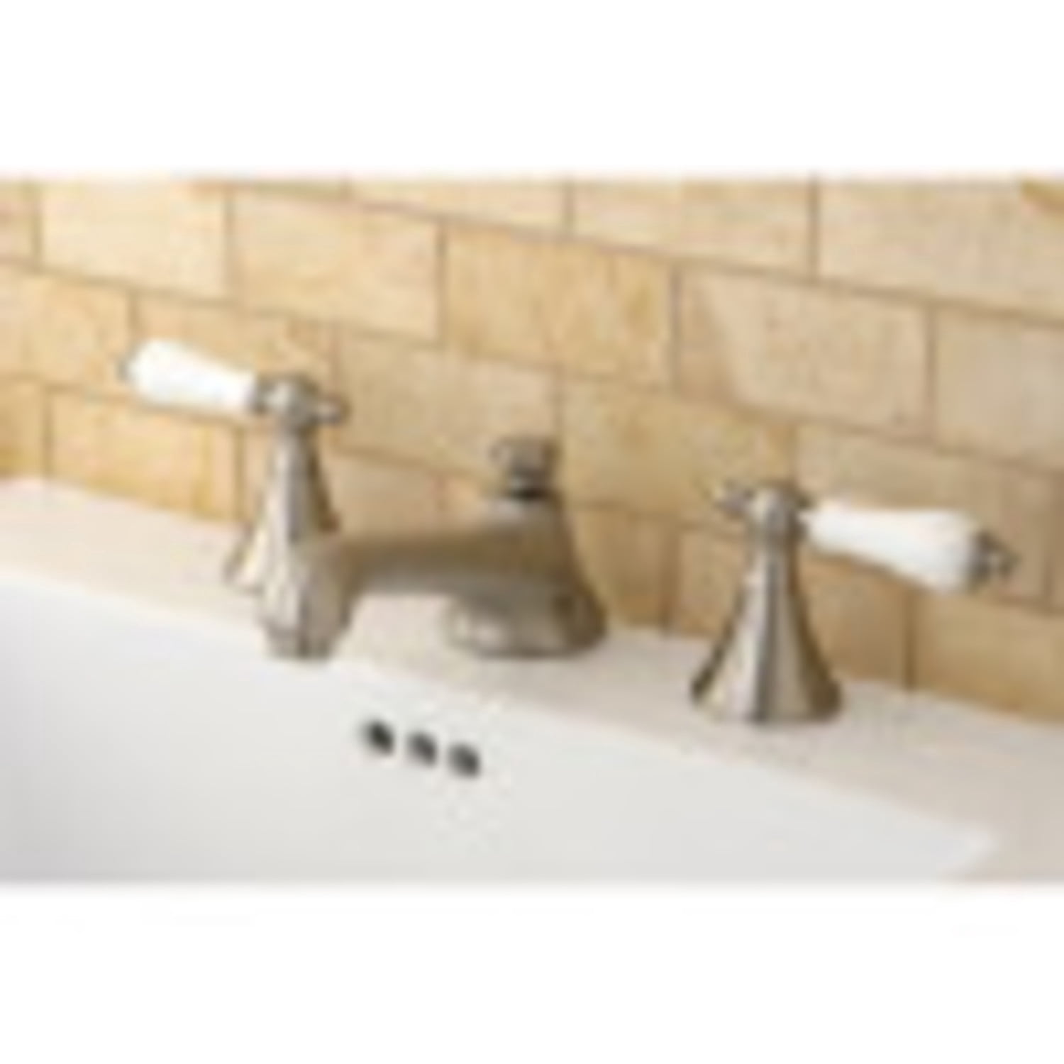 Kingston Brass KS4478PL 8 in. Widespread Bathroom Faucet, Brushed Nickel