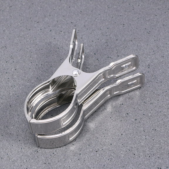 TINKSKY 1 Set Stainless Steel Hanging Clips Thicken Springs for Big Items Drying