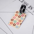 thumbnail image 5 of Luggage Tags for Suitcases, Donut Print No.9040 Leather Bag Luggage Tags ID Label Tags Privacy Protection Travel Bag Labels, 5 of 6
