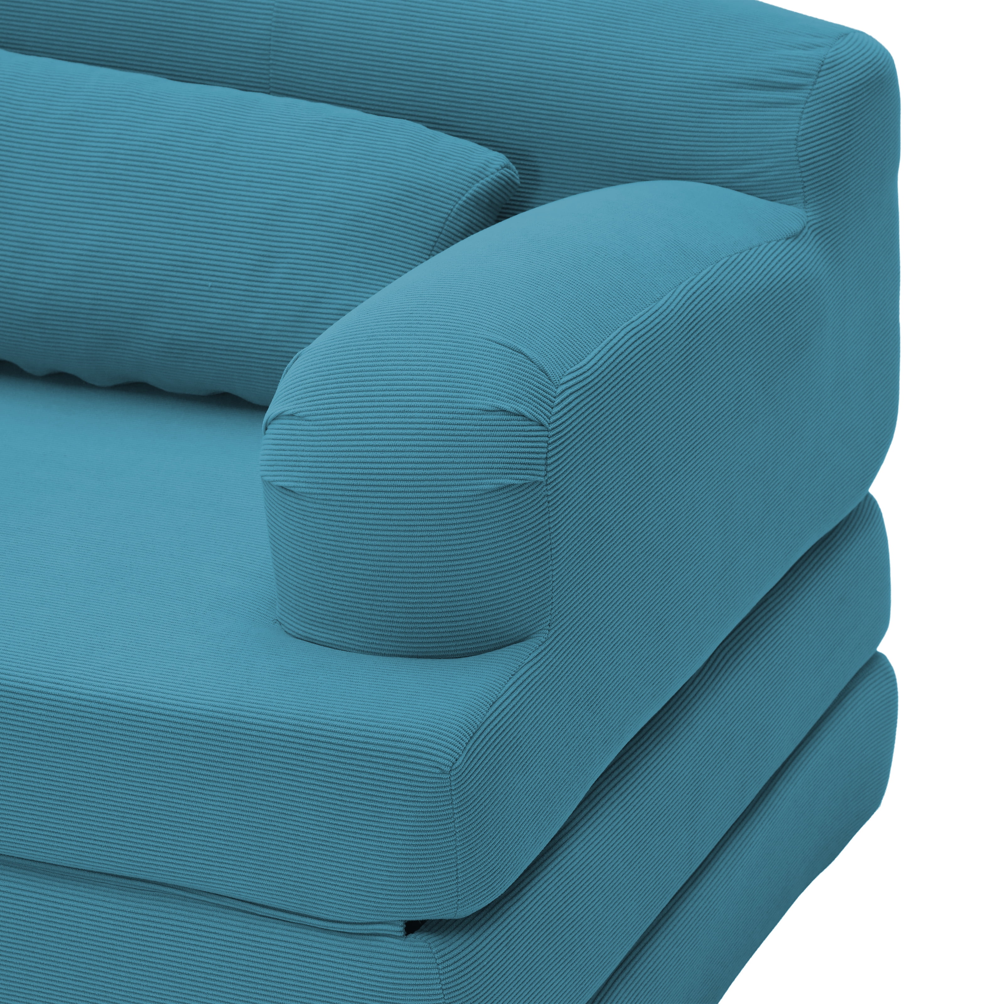 Leumius Futon Sofa Bed, Convertible Sofa Bed,Folding Boneless Couches,Low-Profile Boneless Couch for Living Room,15.8" H Low Seat Small 57" Foldable Floor Sleeper Mattress Lounge Space‑Saving