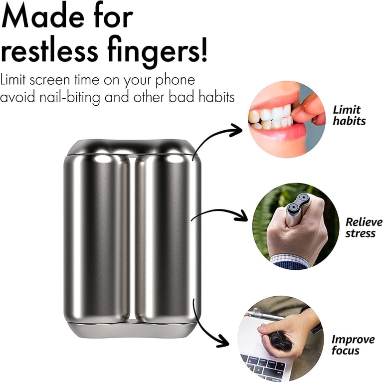 Stainless Steel Mini ONO Roller - Handheld Fidget Toy for Adults